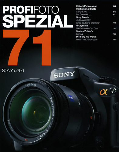Das Profifoto Spezial 71 zur Alpha700. Gibt es auch direkt bei der Profifoto zum Download.