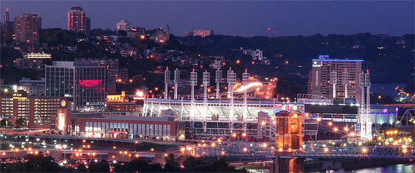 Cincinnati Skyline Panorama, Detail 3